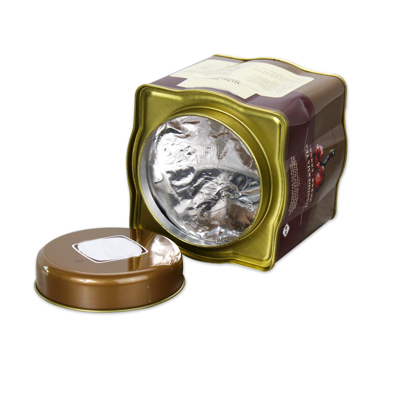 wholesale square tea tin